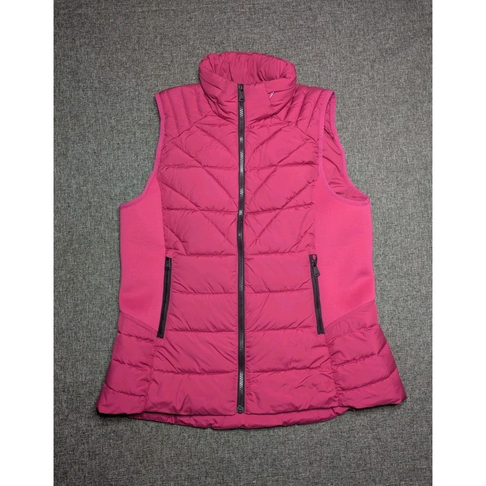 Bernardo Women's Quilted Performance Puffer Vest Pink Lightweight Insulated XL